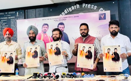 Babbu Singh Mann, Hans Raj Hans, Harpreet Sekhon release poster of song ‘Kithe tur gyann yaara’ dedicated to Surinder Shinda