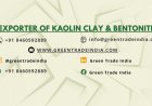 Green Trade India Maintains its Position as Leader in the Production and Export of Premium Kaolin Clay Products
